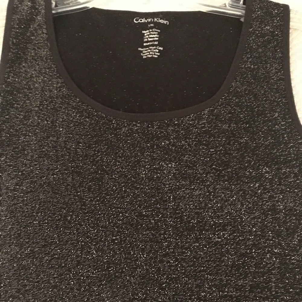 NWOT Calvin Klein Tank Black Metallic